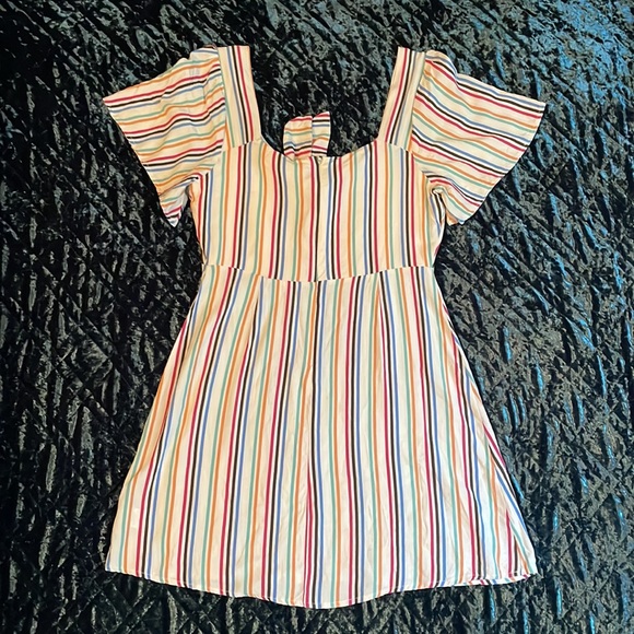 Lush Brande Multi Colored Stripped Dress - Picture 2 of 5